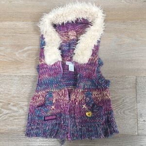 Naartjie 12/18 mo knit hooded vest.